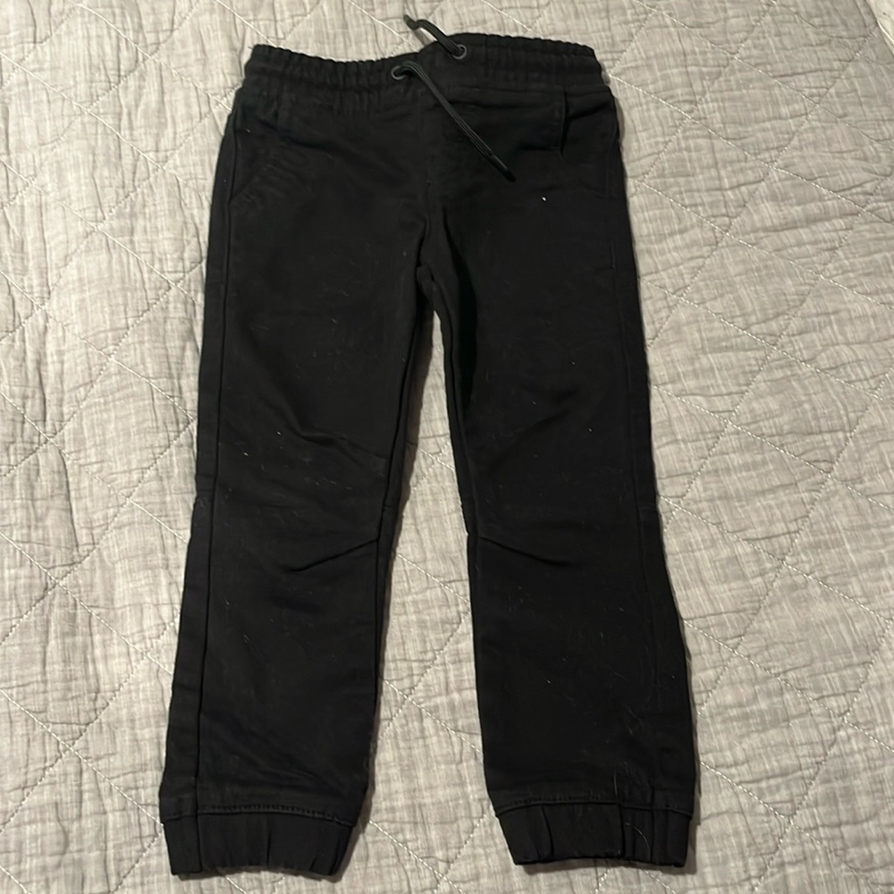 Black Jean Joggers